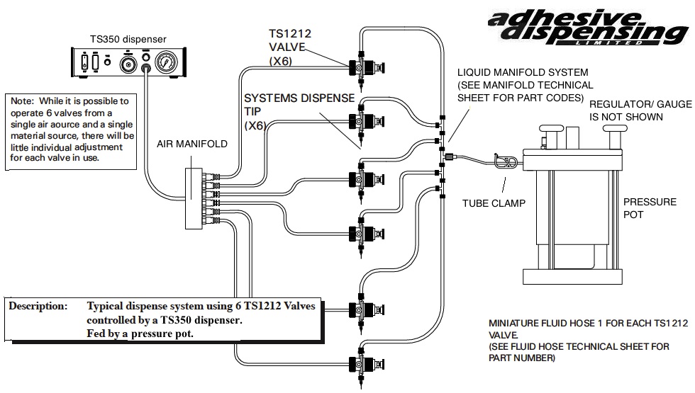TS1212 multiple valve system