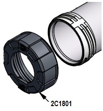 Plastic Threaded Air Cap for C-110CXO Gun 2C1801