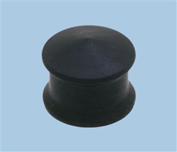 1cc Lubricated Black Rubber Piston 401L-2-LUB