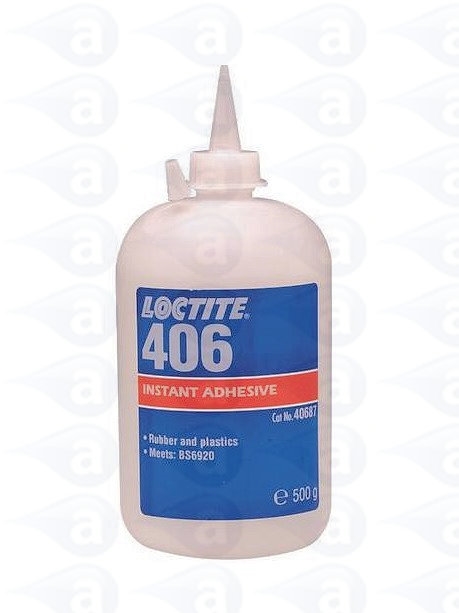Loctite 406 - Instant Adhesive - Low Viscosity - Rubbers & Plastics - 25ml