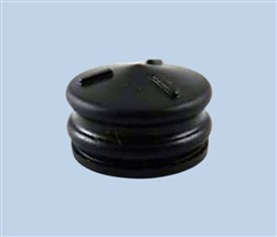 6cc Black Rubber Piston 406L-2-LUB pk/50