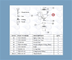 Valve Body for TS5520 Spray Valve 5520-000-002