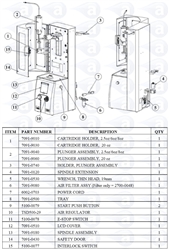TS6500 Cartridge Holder Assembly 20oz 7091-9030