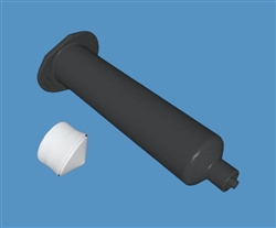 10cc Black Barrel/White Piston 7100LL1BW-1000