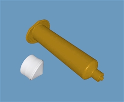 10cc Amber Barrel/White Piston 7100LL1DW-1000