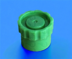 Green Luer Lock Flat Tip Cap 8001038 pk/50