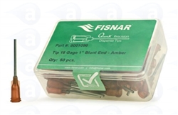 15 GA 1.0" Long Fisnar Tip Amber 8001096 pk/50
