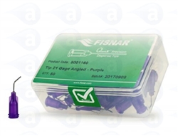 21 GA 45 Bend Fisnar Tip Purple 8001160 pk/50