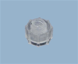 Clear Luer Lock Round Tip Cap 900-WHTC pk/50