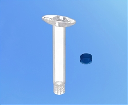 3cc Clear Barrel Blue Piston AD903-NEF pk/500