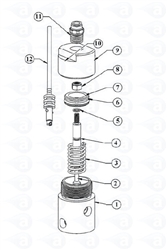 TS941A/TS934A Spool Valve Cylinder # 934A-000-001