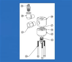 Material Outlet Block TS934A Valve 934A-000-003