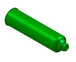 6oz Pyles Green Cartridge HDPE 950-60-CA-GREEN