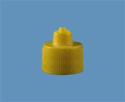 1oz Luer Lock Bottle Cap Only AD1C-YELLOW pk/10
