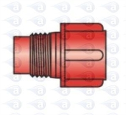 Threaded Tip Cap Red AD3P pk/50
