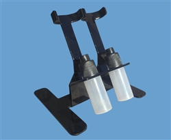 Dual Syringe Stand With Material Catch AD816-SBC2