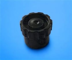 Black Luer Lock Flat Tip Cap AD900-BLACK pk/50