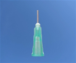 21 Gauge 0.25" Long Tip Green E21-1/4 pk/1000