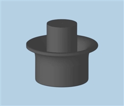 Snap-on Cartridge Tip Cap Black TS5P-BLACK-1000
