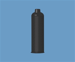 6oz Black Cartridge HDPE TS60C-BLACK-500