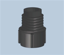 Threaded Tip Cap Black TS6P-BLACK-1000 pk/1000