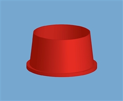 Red Push-in Cartridge Tip Cap TS9X-10
