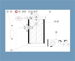 Plastic Tube Clamp White TSD1102-19