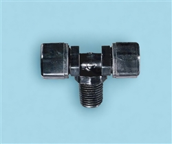 3/8" Thread to dual 3/8" Tube Tee TSD931-89C