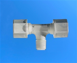 1/8" Thread to Dual 1/4" Tube Tee TSD931-92